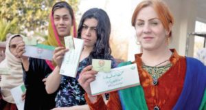 Transgender community members get health cards in KP