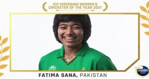 Pakistan’s Fatima Sana wins International Cricket Council Emerging Women’s Cricketer of the Year award