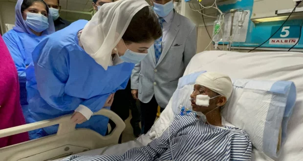 Maryam Nawaz inquires about the health of a maid tortured by the judge’s wife
